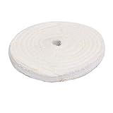 uxcell バフホイール コットンパッド ラウンドデザイン ポーランド 11mm×100ｍｍ ホワイト