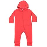 (ラークウッド) Larkwood 赤ちゃん・ベビー・トドラー用 フリース オールインワン フードにどうぶつの耳つき ロンパース つなぎ パジャマ パーカー (18-24ヶ月) (レッド)