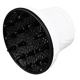 CRILSTYLEO ヘアドライヤーカバー カールブロードライヤー ユニバーサルヘアディフューザー 太い髪のディフューザー 手斧の櫛 ブローカバー ヘアディフューザーノズル プラスチック 白い