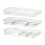 IKEA(イケア) GODMORGON 20164948 収納ユニット3個セット, 透明