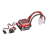 GoolRC 60A ESC RCカーESC ブラシ付き電動スピード コントローラー 6V/ 2A BEC 1/ 10 Traxxas TRX-4 Trx-6 D90 HSPRedcat RC 4WDタミヤアキシャルSCX10 HPI DIY RCカー用