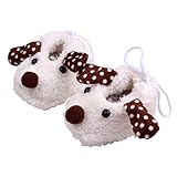 PUERI ベビーシューズ ファーストシューズ　ベビー靴　子供シューズ 室内履き　歩行練習用 滑り止め　コットン　柔かい ふわふわ　可愛い 動物