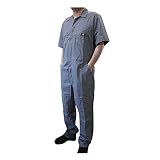 (ディッキーズ) Dickies 3399 COVERALL 半袖つなぎ　カバーオール (XL, グレー) [並行輸入品]