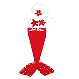 【ノーブランド品】 赤ちゃん　ベビー　写真撮影　かぎ針編み　人魚　ヘッドバンド　ブラ　テール　3点セット　全2色 - 赤