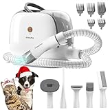 lvittyPet ペット用バリカンセット 犬 掃除機 犬用バリカン グルーミング掃除機 犬 猫美容器 5 in 1 多機能