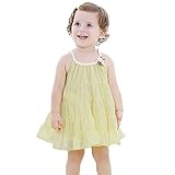 【SEBLES】ベビー 赤ちゃん 女の子 ワンピース ドレス ノースリーブ Aライン ギャザー フレア ソフトカラー シフォン 夏 涼しい 可愛い(タイプC,110)