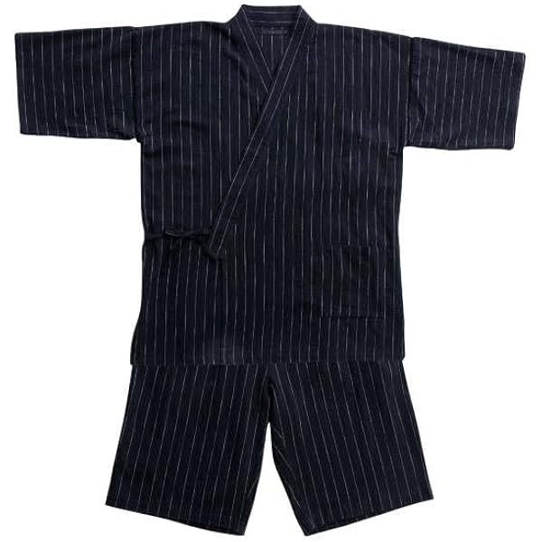 Amazon | [ビッグエムワン] Mc.S.P 綿麻 しじら 作務衣 ブラック 1259