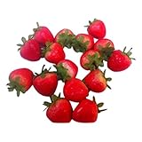 TOOGOO ( R ) 20人工オーナメントレッドstrawberry-fakeフルーツ