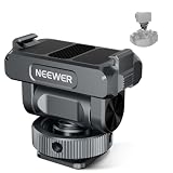 NEEWER マウントアクセサリー マグネット式 コンパチブル Osmo 360 /Action 5 Pro/4/3 クイックリリース 磁気マウントアダプター 160°チルト アクションカメラアダプター コールドシュー/1/4"ネジ付き Vloggingアクセサリー AC012 ダークグレー