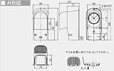 オーケー器材 配管化粧ダクト スカイダクト TDシリーズ ウォールカバー換気用 アイボリー K-TDWK8AC