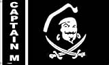 新しい3 ftx5ft BLK Captain M Morgan Rum Adフラグ
