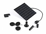 BaiFM Solar Powered Bird bath Fountain Pump Outdoor Watering Submersible Pump Free Standing Garden S