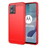 For Motorola MOTO G53j 5G / G53s 5G / G53y 5G / G53 5G ケース モトローラ モト G53J 5G / G53S 5G / G53Y 5G / G53 5G ソフトケース 【larfbulroc】ソフトTPUシリコーン素材 保護カバー (赤)