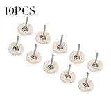 10個入り 柔らかい コットン 布 バフ研磨 研磨ホイール パッド 円形