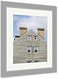 AshleyフレームプリントOld Building in Savannah Georgia、壁アートホーム装飾、ag6418012 35x30 Silver Frame 6418012-AFPP1-