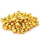 [Proooooces] 鈴 ベル 手芸 100個入り 8mm ハンドメイド ゴールド 金鈴 スズ すず ハンドメイド小物 御守りに クリスマス イベント 飾り