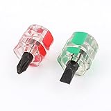 uxcell マイナスプラスドライバー 6mm x 14mm 2個　スロットプラス ドライバーセット