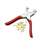 1ピースランダム配信設定リベットペンチツール+ 100ピースアイレットグロメット用靴バッグ革ベルト