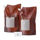 リーフアンドボタニクス モイスチャー シャンプー詰め替え 大容量 1200ml + コンディショナー 詰め替え 大容量 1200ml Aronheurオリジナルマスクケース付き