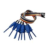 Perfk ロジックアナライザケーブル　10本　プローブ　テスト　クリップ　ライン　全6色　　 - 青