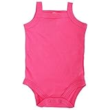 (ベイビーバグズ) Babybugz ベビー・赤ちゃん用 オーガニックコットン ノースリーブ ボディースーツ ロンパース スリープスーツ ベビー肌着 パジャマ (3-6ヶ月) (フューシャピンク)