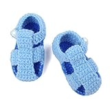 anshinto Baby Girls Boys Cribかぎ針編みハンドメイドニットソックス乳児靴