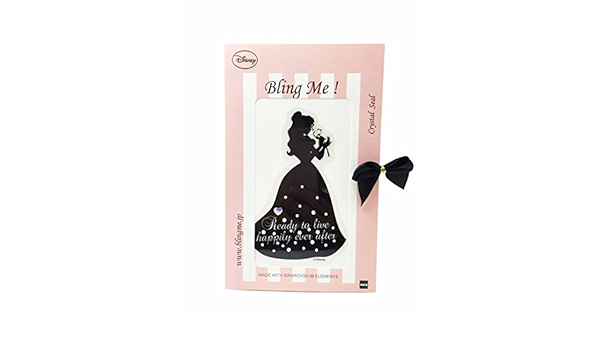 Amazon Co Jp ディズニープリンセスシリーズ シルエットベル 美女と野獣 デコレーションシール Bk スワロフスキー R エレメント ホビー