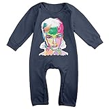 面白い 赤ちゃん オードリー ヘプバーン ポスター Tシャツ コットン Navy Size 24 Months