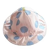 Gespout 帽子 子供 uvカット 小学生 女の子 男の子 日よけ 春 夏 コットン つば広 ピンク 50cm 可愛い おしゃれ 帽子掛け あご紐 赤ちゃんキャップ キッズ