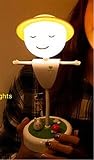 usxiaobidengクリエイティブNight Lights Scarecrow LEDライトランプUSB Rechageable振動センサーベッドサイドテーブルランプforベビー子供ベッドルームの