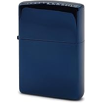 Amazon.co.jp: Zippo ライター ブルー チタンコーティング 無地