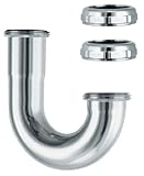 Waxman Consumer Products Group Chrome Kitchen Sink Trap J-Bend 7631100N