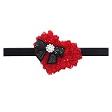 Zhhlinyuan ベビー小物 Baby Girls Flower ヘアアクセサリ Christmas/Photography Pops/Party Elastic Embroidery Headb