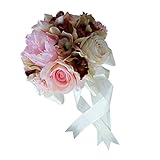 Kesoto 花嫁　ブーケ　バラ　フラワー　ガール手すり　花束　結婚式　場所の装飾