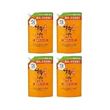 【まとめ買い】 熊野油脂 四季折々 薬用 柿渋 泡ボディソープ 詰替 700ml × 4個