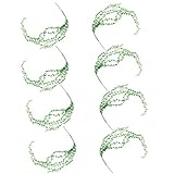 P Prettyia 緑　現実的　壁　吊り下げ　人工植物　8本　