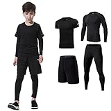 [MIIFIT] 子供服スポーツウェア コンプレッションウェア キッズ 上下セット長袖シャツ 半袖シャツ ハーフパンツ タイツ 通気防臭 トレーニングウェア ランニングウェア男女兼用 春夏秋冬