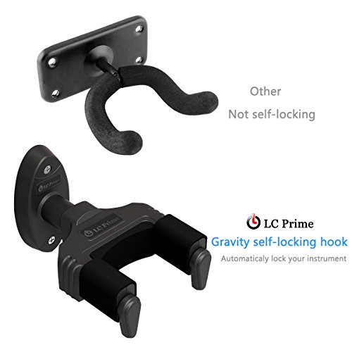 Guitar wall mount hanger, selflocking design, all to fit size Acoustic