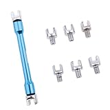 Dolity 5.4 - 6.8ミリメートル　オートバイ　ホイール　スポークレンチセット　ハンドル修理ツール　全2色 - 青