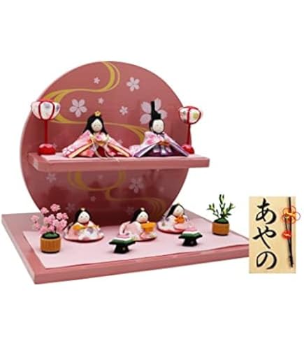 Amazon | 錦彩花かざり雛(三段飾り)[高さ:男3.5cm・女3cm] | 雛祭り