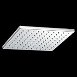 American Standard 1660.688.002 8-Inch Square Rain Showerhead, Polished Chrome [並行輸入品]