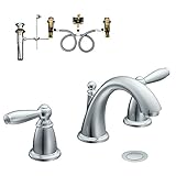 Moen klbr-d-t6620cr Brantford 2ハンドルhigh-arc洗面所蛇口、クロム