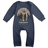 クール ベビー ロック バンド イマジン ドラゴンズ 半袖ロンパース カジュアル Navy Size 24 Months