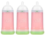 Adiri NxGen Stage 2 Nurser (6-9 M) 9.5oz (281mL) - 3 Pack, Pink by Adiri