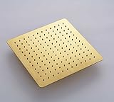 ゴールド色正方形10-inch降雨トップシャワーヘッド 12-inch R4040812