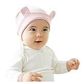 Ruideng 赤ちゃんはの帽子キュートな くまみみ 帽子 ベビー用 (ピンク)