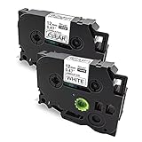 互換 ピータッチ テープ TZe-131 透明地黒文字 TZe-231 白地黒文字 2色セット 12mm幅X8m ブラザー工業 P-touch機種対応 互換テープカートリッジ「Color Skyer」（TZe-131・TZe-231・2色）