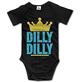 Dilly Dilly Crown Artwork 赤ちゃんの半袖カバーオール赤ちゃんの下着新生児の男の子の下着