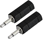 F-FACTORY 2.5mm モノラル超ミニジャック(メス) ー3.5mm モノラルミニプラグ(オス) 変換アダプタ 2個 PLG-N8808-2P