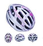 Shnin ヘルメット 自転車 キッズ 子ども用 軽量 通気性 可愛い ホワイト 54～58cm (White)
